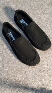 ZVN Cotaro Sepatu Slip On Casual Pria Simpel Hitam Kerja Kuliah Santai