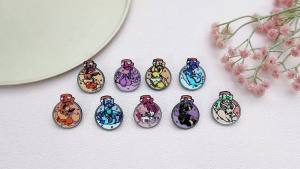 Bandai | Bottle‑Shaped Fantasy Fox Creature Enamel Pins Cute Cartoon Animal Lapel Brooches Hard Metal Badges for Backpack