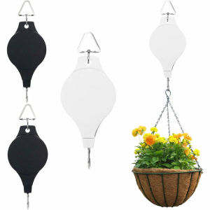 Retractable Plant Hanger Plant Pulley for Hanging Plants Adjustable Plant Hanger for Garden Baskets Pots & Birds Feeder Plant Hook