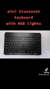 LE-621 10 INCH LEVINO RGB Wireless Bluetooth Slim Portable Keyboard for IOS Android and Window System
