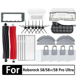 Roborock S8 โปรพิเศษ/S8/S8 +/G20 กล่องฝุ่นแปรงด้านหลักผ้าถูพื้นตัวกรอง HEPA ถูดอะไหล่สำหรับอุปกรณ์เสริม หมอน