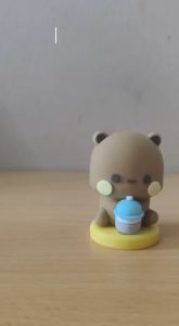 Bubu Dudu Dolls Toys Cute Panda Bear Yiers Fufu PVC Figure Decoration Collection Car Decorations Model Ornaments