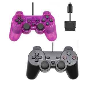 Tay Cầm Có Dây Trong Suốt Cho Máy Chơi Game PS2/PS1 Với Cần Điều Khiển Rung Tay Cầm Chơi Game Cho Sony Playstation2 Tay Cầm USB