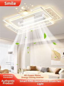 Smile | Smart Bladeless Ceiling Light LED with Spotlights for Living Room
