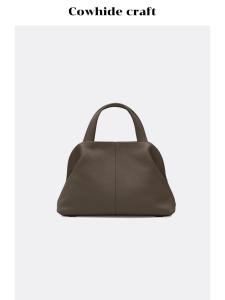 Atelier De LUMEN Korean Style Handbag Womens Top Layer Cowhide Simple High-End Commuter Bag Soft Shell Small Size