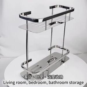 RAK KAMAR MANDI STAINLESS SUS 304 / SOAP DISPENSER SHOWER TEMPAT SABUN SUS304 PREMIUM 2 TINGKAT