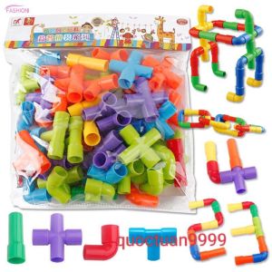 Đồ chơi lắp ráp xếp hình bằng ống nước cho bé sáng tạo