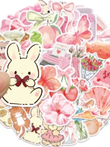 Hand-Drawn Cartoon Polar Bear Stickers 50 Pcs for Laptop Phone Case Skateboard Water Cup Graffiti Decoration Waterproof