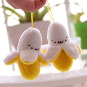 1-10pcs Super น่ารักกล้วยตุ๊กตาของเล่นตุ๊กตากล้วยสีเหลืองเล็กๆตุ๊กตาโทรศัพท์มือถือจี้คริสต์มาสงานแต่งงานวันเกิด...