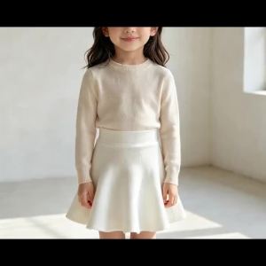 Winter Infant Baby Girls Tutu Skirt Children Fashion Mini Pleated Knitted Skirts Toddler Kids Clothes Autumn 2-10Years