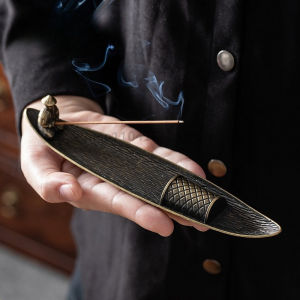 Creative Incense Holder Boat Fishing Men Insence Burner Japanese Style Incense Stick Burners Aromatherapy Ornament Home Decor