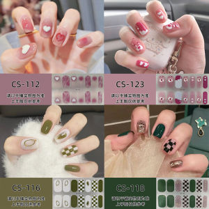 Retro สีขาว Checkered เล็บสติกเกอร์ติดทนนานกันน้ํา 3D เล็บเจลแต่งเล็บเครื่องมือสําหรับผิวใดๆประเภท