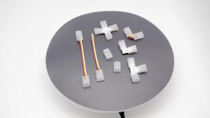 10pcs 2Pin 8mm LED Strip Connector Quick Wire Corner Connector L Shape Connector Welding-Free 2835 5050 SMD COB LED Strip Lights