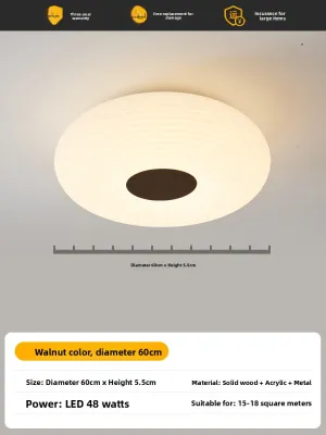 XISHANGJIAXI | Wooden Style Modern Simple Japanese Wabi-Sabi Nordic Countryside Bedside Ceiling Light