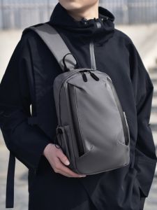 กระเป๋าครอสบอดี้แฟชั่นกระเป๋าคาดหน้าอกกันน้ำสำหรับผู้ชายกระเป๋าสะพายไหล่กีฬาลำลองกระเป๋าคาดหน้าอกอเนกประสงค์