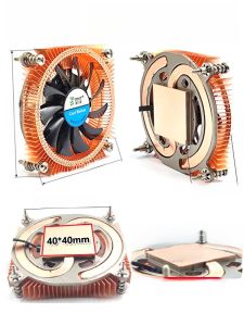 Ultra-Thin Pure Copper Heat Pipe CPU Cooler 1700 1200 115X Industrial Control NAS Silent Ball Bearing Fan Computer Hardware