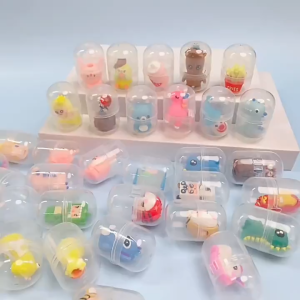 Wholesale 20Pcs Cartoon Capsule Twist Egg Random Doll Toy Childrens Day Birthday Party Gift Lootbag Filler 45mm Capsule Toys with Adorable Characters