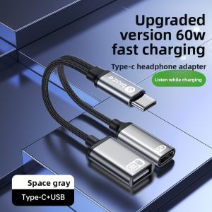 biaze | Type-C Audio & Charging Adapter 3.5mm Dual Port