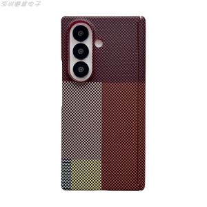 Multicolor Carbon Fiber Painted Anti-slip Cooling Hinge-enclosed Magsafe-compatible Phone Case