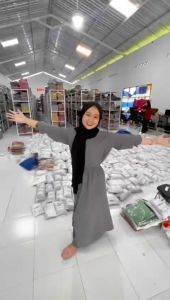 MUMU - Lady Set Rok Motif Wanita Setelan Crinkle Model Kekinian Milly set Jumbo by Mumu Fashion solo