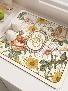 Thảm Cỡ Lớn Bằng Đá Alginate Thấm Hút Nước Cho Nhà Bếp Và Bàn Ăn Thiết Kế Hình Chữ Nhật Thảm Chống Thấm Nước Cho Đồ Dùng Gia Đình