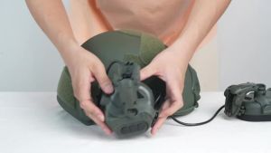 BOOIU Tactical Shooting Headset Fast Helmet 3.5mm Interface Pickup Headphones Tactical Training Communication Hearing Earmuff