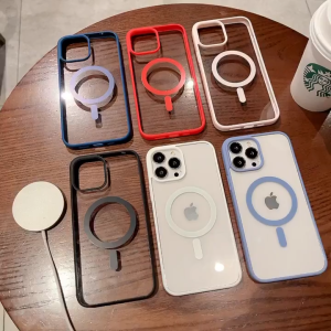 กันกระแทกสำหรับ iPhone 17 ProMax/17air แม็กเนติก Magsafe ป้องกันการตกกระแทก ปุ่มกดกล้องเฉพาะ รุ่นที่เหมาะกับ 16 15 14 13 12 11
