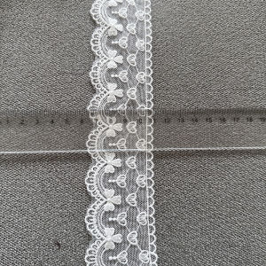 3m/9.84ft Each pack white lace trims handmade Embroidery DIY Crafts Dress curtain sewing accessory Wedding Gifts Decorations