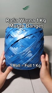 Tali Rafia Warna dan Hitam 1 Kilogram Full