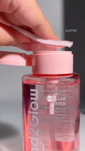 Glad2Glow Cherry Blossom Betaine Micellar Water 300 ml Glad2Glow Micellar Water g2g Makeup Remover Pembersih Make Up Micelar Water Facial Deep Cleansing Pembersih Riasan Lip Eye Face Makeup Remover Membersihkan Makeup Waterproof dan Kotoran