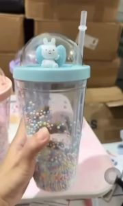 Botol Minum Tumbler Rabbit BZ-258: Desain Lucu & Aman