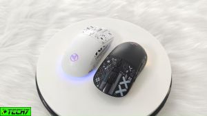 Chuột Led RGB Không Dây chống ồn T90 đa kết nối Bluetooth 5.3 + Usb 2.4 + Cáp 3600Dpi Pin Sạc TypeC