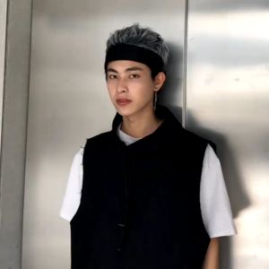 Topi Rambut Palsu / Wig Rambut Korea Pendek Gaya Retro Hip-Hop naruto bts