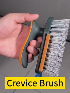 4 in 1 Crevice Brush Deep Cleaning Bathroom Kitchen Floor Brush Bathroom Tile Corner Scrubber Brush
