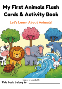 Hardcopy Animal Activity Worksheets for Kids & Kindergarten | Preschool Learning for Age 3+ Early Learning Pack & Activities for Kids & Toddlers