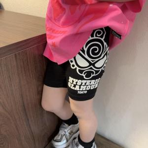 Boys Summer Cycling Pants Tight Black Base Layer Pants Girls Cartoon Print Leggings Casual Cotton Shorts for Ages 14+