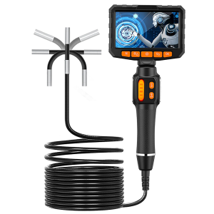 360 Borescope อย่างชัดเจน 1080P 6.0 มม.4.3 นิ้ว LCD Monitor กล้องตรวจสอบอุตสาหกรรม 2 ทิศทางสําหรับยานยนต์