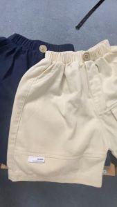 Quần short bé trai kaki 1-6 tuổi túi trước hàng Bernie vải mềm mỏng kiểu dáng khỏe khắn thời trang