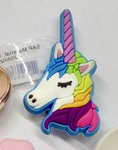 JBWG 🌈✨👠ตัวติดรองเท้ามีรู “ สมาย เดซี่ สายรุ้ง ”👠🌈shoe Charm “ Rainbow Smile Daisy ” Wiggle งานShopคุณภาพดี สีสวยคมชัด