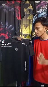 COD KAOS LENGAN PANJANG KAOS OLAHRAGA DRYFIT JERSEY BADMINTON SEPAK BOLA FUTSAL SENAM LARI GYM VOLLY SIZE L XL XXL