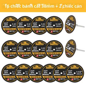 SI FANG | 52 Chiếc Đĩa Cắt Mini 1-1/2 Inch Gia Cường Sợi Thủy Tinh Kèm Trục Dùng Cho Dụng Cụ Xoay Phụ Kiện Mài Kim Loại