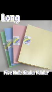 5 Holes Binder Folder Long File Folder Paper Organizer Blue/Green/Pink/Yellow/Purple Binder Document Organizer