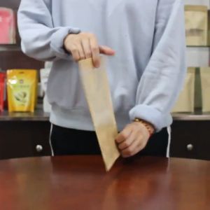 50cái Túi Zip Giấy Kraft Một Mặt TrongTúi Zip Giấy Kraft Nâu Mstar packing ﻿ ﻿