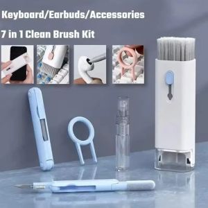 7-in-1 Cleaner Brush Kit for Computer Keyboard Earphone Cleaning Pen For Headset iPad Phone Cleaning Tools Cleaner Keycap Puller Kit
