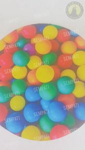 SEMPATI Karpet Sangkar Murai No 2 3d Motif Bola Alas Dasar Kandang Burung KRBMR2