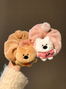 ริบบิ้นผมทรงหมีน่ารักสำหรับผู้หญิง ริบบิ้นผมทรงลูกปัดขนาดใหญ่ สไตล์หลวม ริบบิ้นผมสำหรับนักเรียน