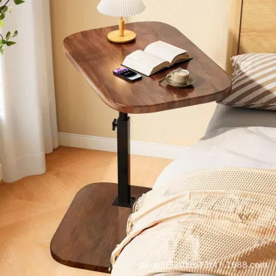 Height Adjustable Sofa Side Table Laptop Stand Bedside Balcony Coffee Table