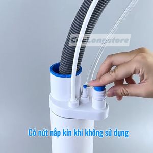 Ngăn Mùi Bồn Rửa Bát Máy Giặt 5 trong 1 thoát nước chống mùi hôi cống thoát sàn trào ngược côn trùng an toàn gia đình