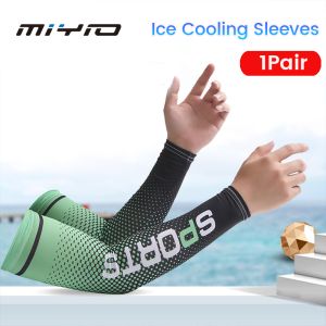 MIYIO 1 Pair Ice Silk Breathable Comfortable Anti-UV Sun Protection for Men Women