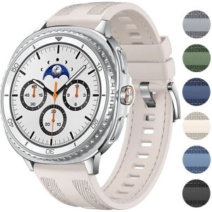For Samsung Galaxy Watch 8 9 Strap 44 40mm Replacement Correa Sport Nylon+Silicone Bracelet for Galaxy Watch 8 Classic 46mm Band